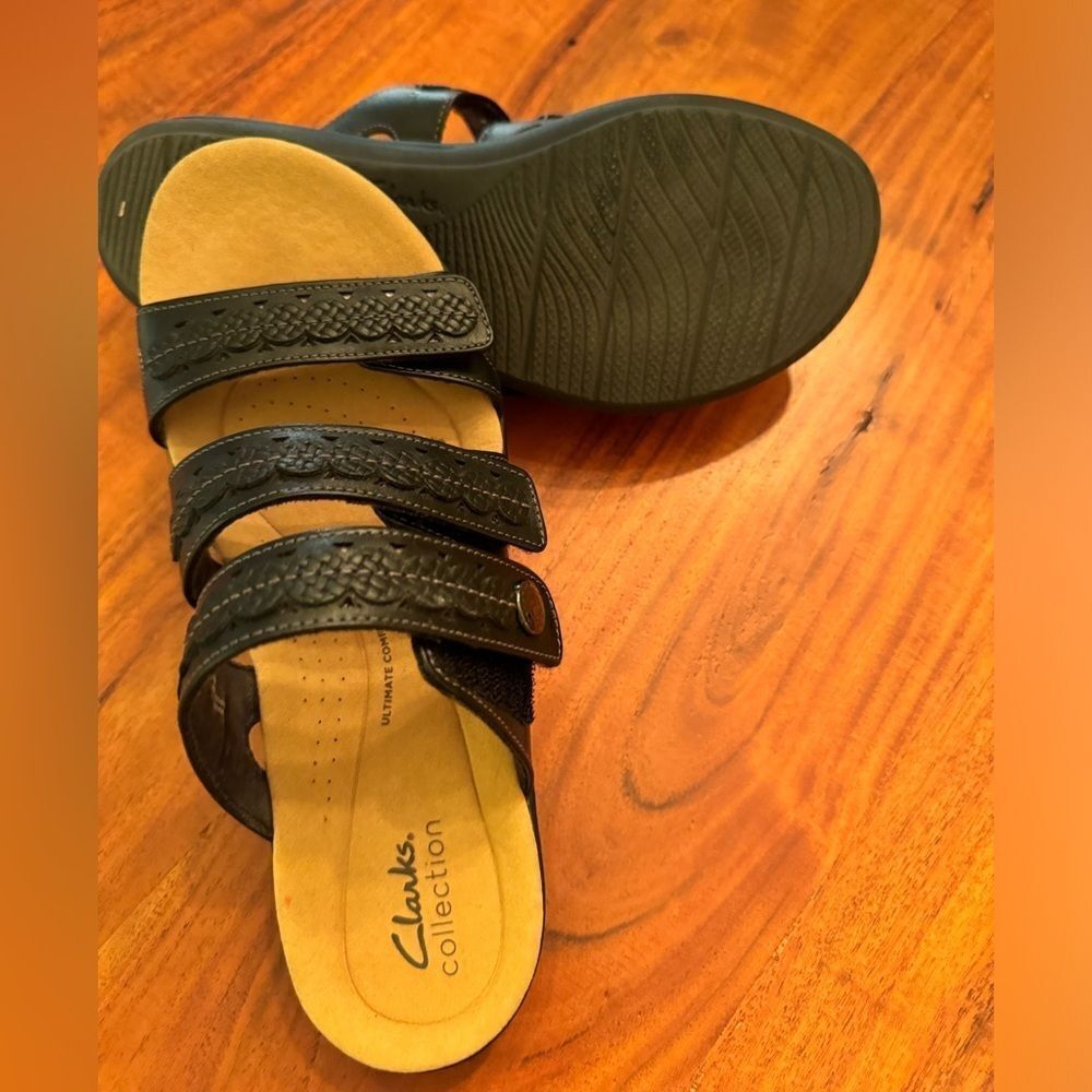 Clarks Lauriann Cove Black sz 8 - Picture 7 of 8